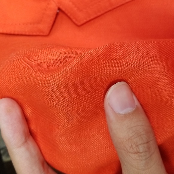 J. Crew Factory Schoolboy Linen Blazer in Red Orange Size 4 - Picture 10 of 11